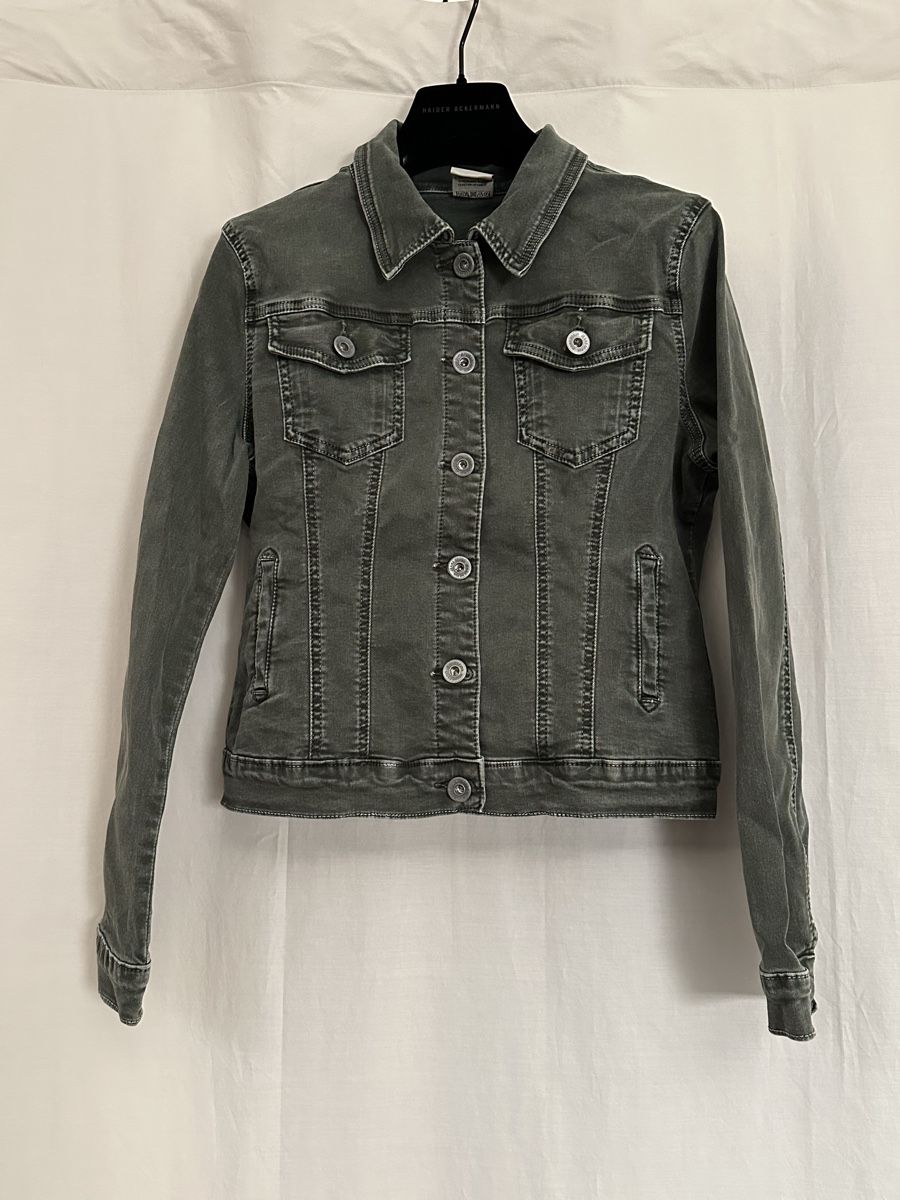 Giacche: Jeansjacke olivegrün - Damen S – Usato da Lüchingen venduto da sg_fm7x