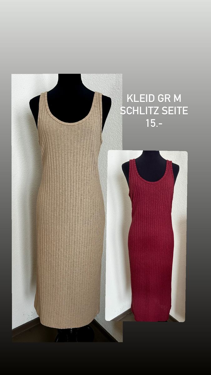 Lotti di vestiti: Strickkleider gr m beige und Bordeaux – Usato da Siebnen venduto da fulli2