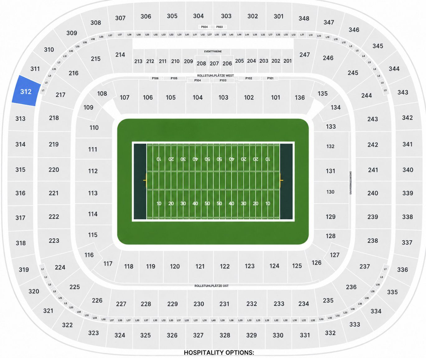 Billets: NFL München 2026 Sitzplätze Oberrang – Neuf avec emballage d'origine à Wohlen AG par OOS-Tickets 1