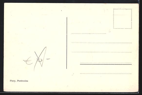 Cartoline postali: Pontresina, Teilansicht mit Julierkette – Usato da Berlin venduto da bartko-reher 1
