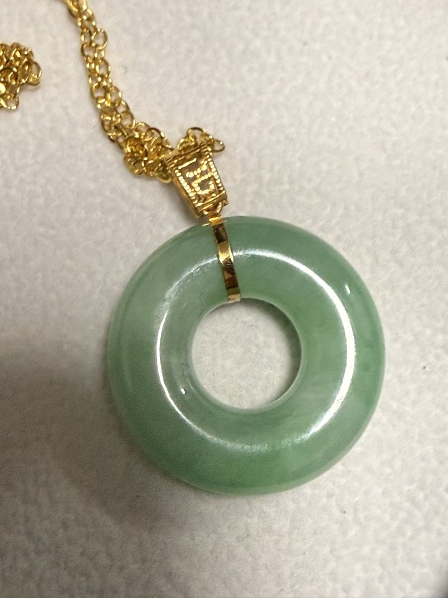 Ketten: Birmanische Jadeite Kette – Neu (gemäss Beschreibung) aus Oberhof von RealStone