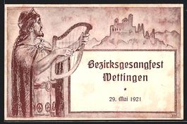 Wettingen, Bezirksgesangfest 1921, Mann 