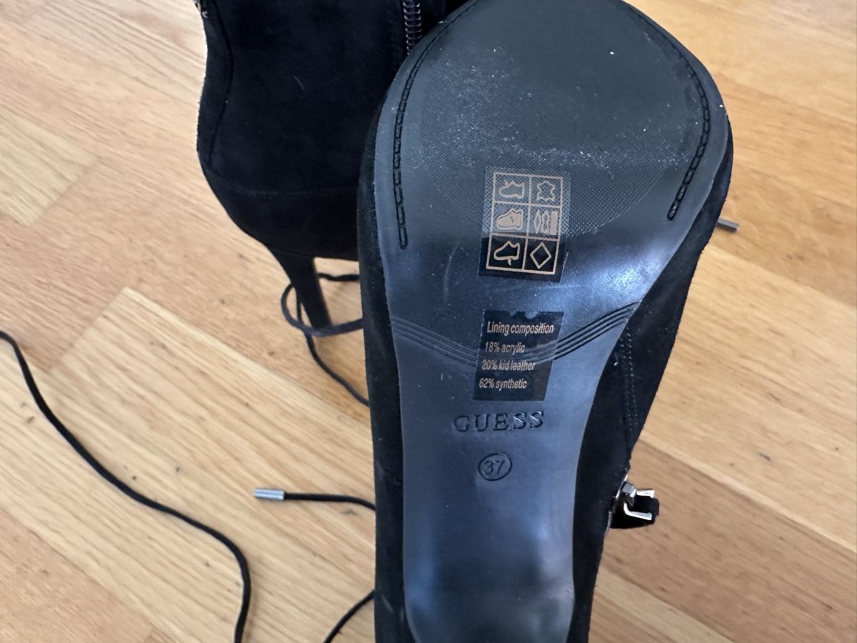 Guess Scarpe da donna: Neue Guess Stiefeletten schwarz Grösse 37 – Nuovo e nell'imballaggio originale da Bettlach venduto da Tradenet100 6