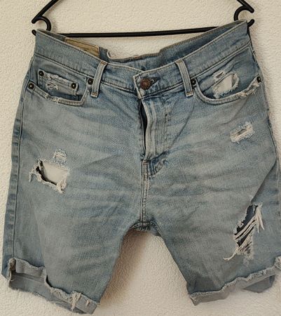 Shorts Jeans Hollister blau gebraucht