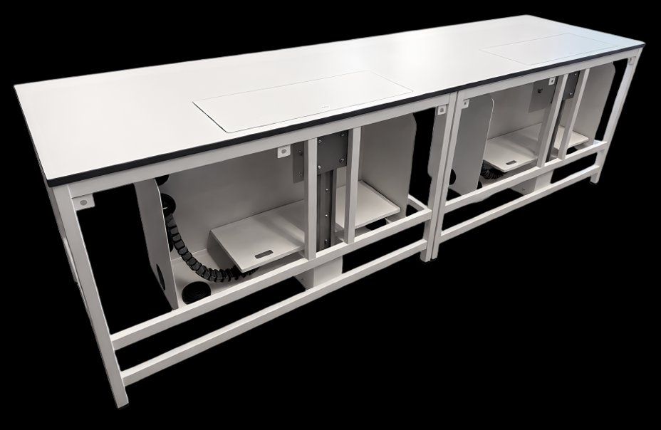 Tables: Table avec support PC rétractable double – D'occasion à Tavannes par inf_9rn2 2