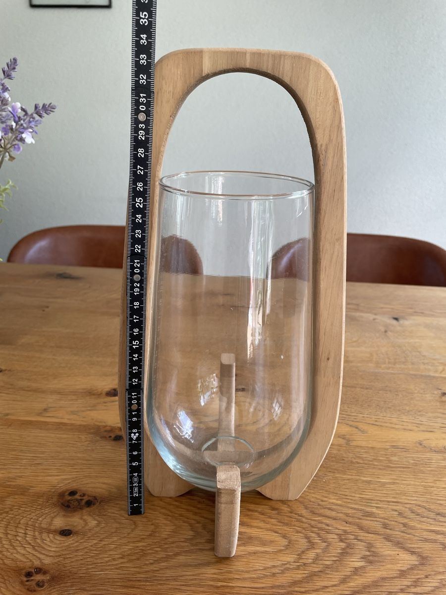 Lanterne: Windlicht Holz 34cm hoch – Usato da Niederbüren venduto da poschti 2