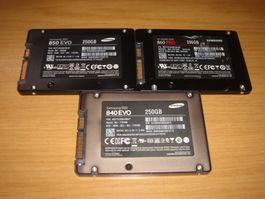 1 stück 250/256gb ssd. Samsung. Getestet.