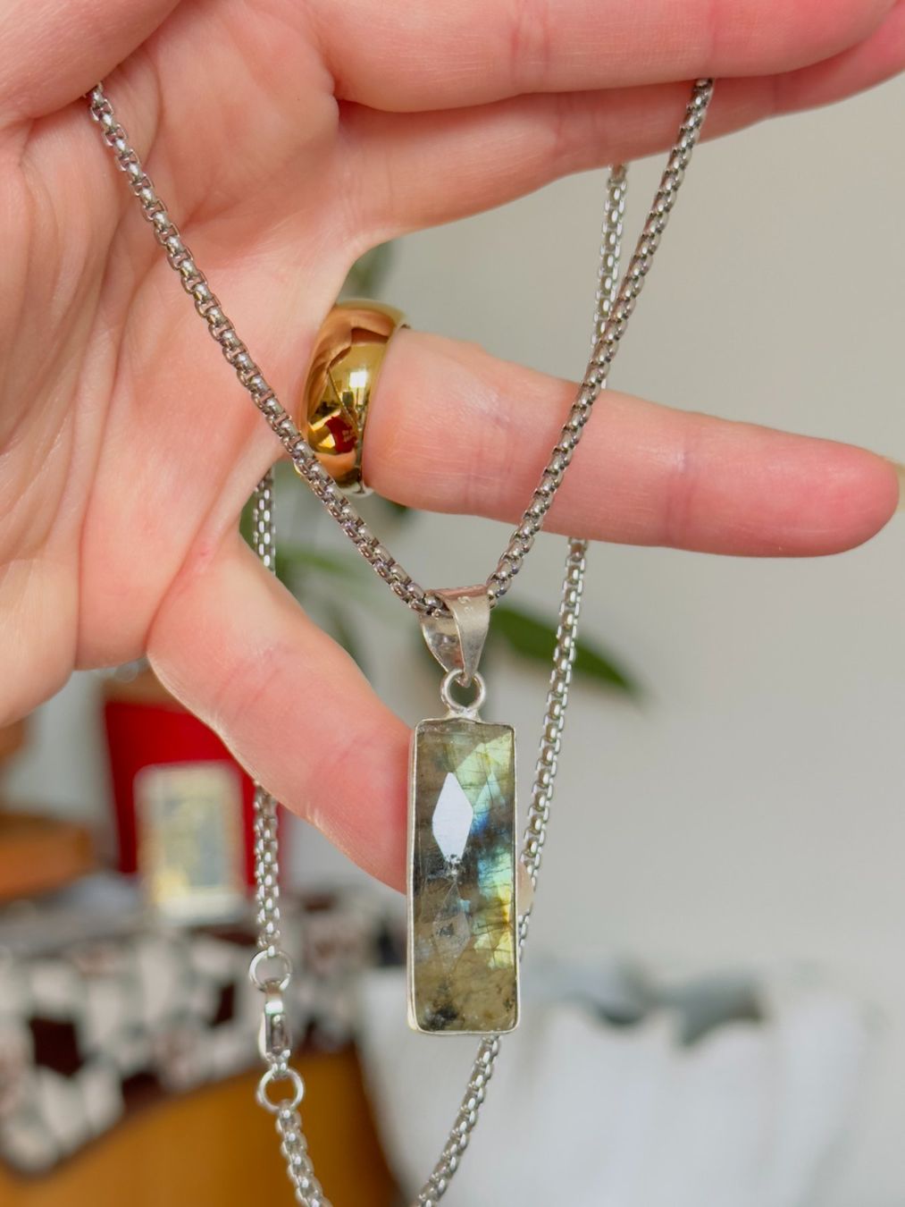 Catenine: Labradorite necklace – Nuovo e nell'imballaggio originale da Genève venduto da AGBERG 5