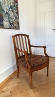 Stuhl Holz mit Rattan und Sitzkissen guter Zustand