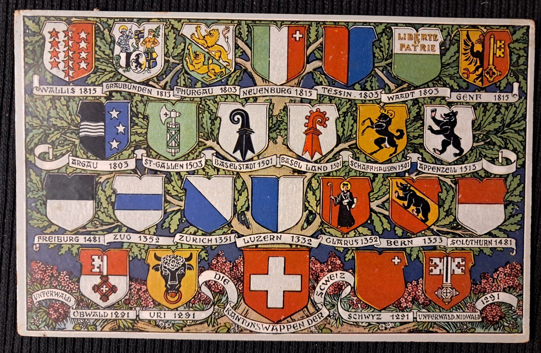 Cartoline postali: SCHWEIZER KANTONSWAPPEN 1931 – Usato da Ponto Valentino venduto da giorgia06