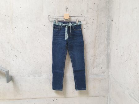 NEUF, Jeans Okaïdi, bleu denim foncé, fille, taille 122