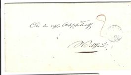 Faltbrief  Nesslau  - Wildhaus 1842