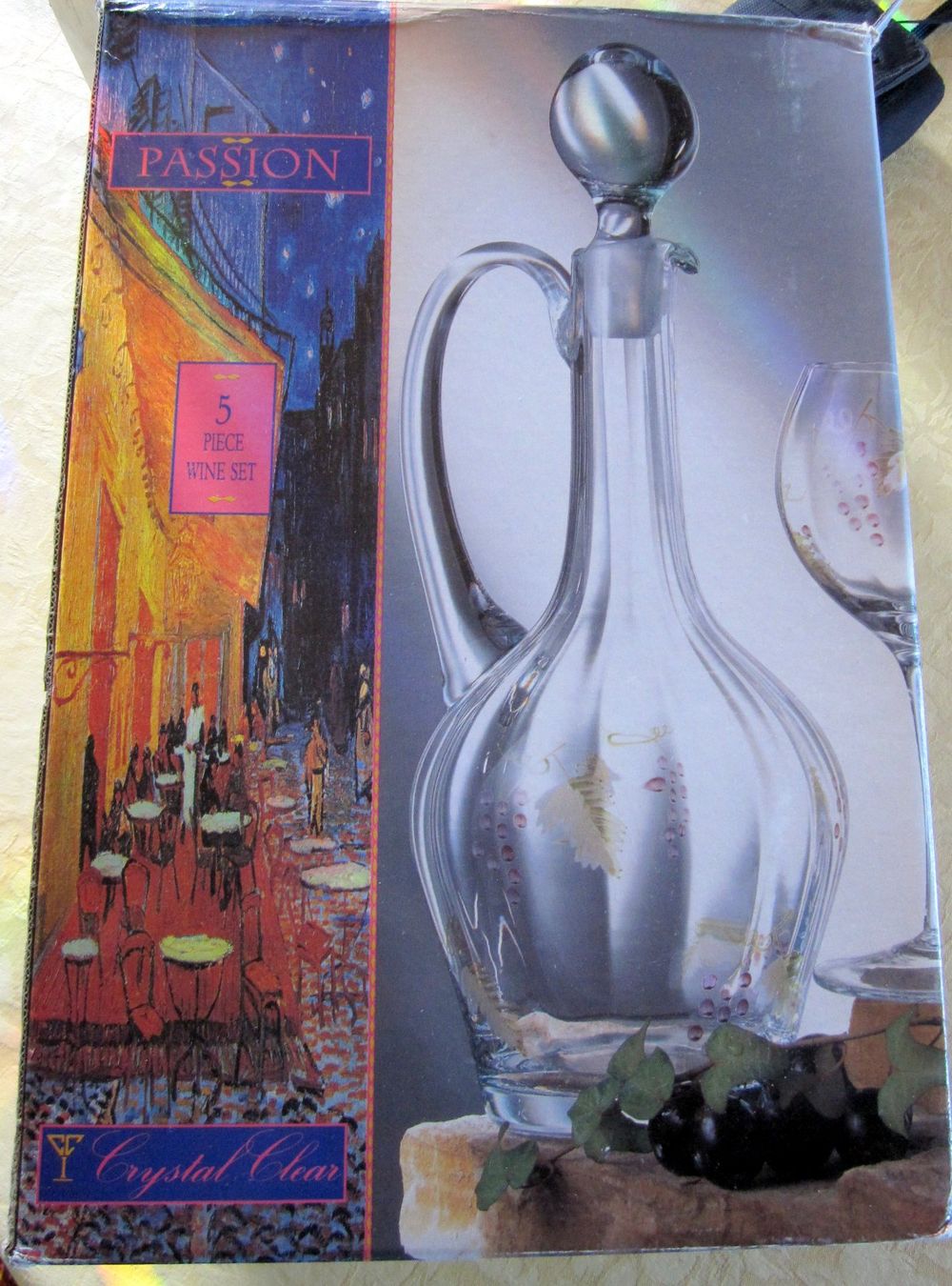 Caraffe: Karaffe mit 4 Weingläsern von PASSION, NEU/ORIGINALVERPACKT – Nuovo e nell'imballaggio originale da Binningen venduto da flugi30 2