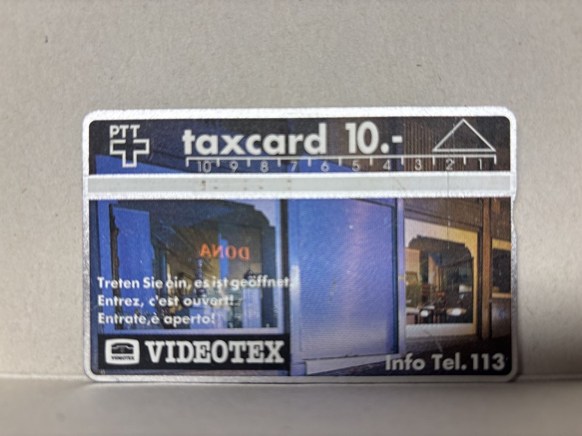 Cartes de téléphone: PTT Taxcard 10.- – D'occasion à Vordemwald par Youko