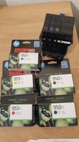 2x HP 950XL Schwarz &  je 1x HP 950 magena, gelb blau