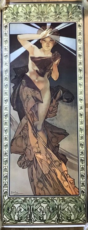 Affiche "Le Boulot" D'Alphonse Mucha (53x80 Cm) - Neuf, Reproduction D'art, France