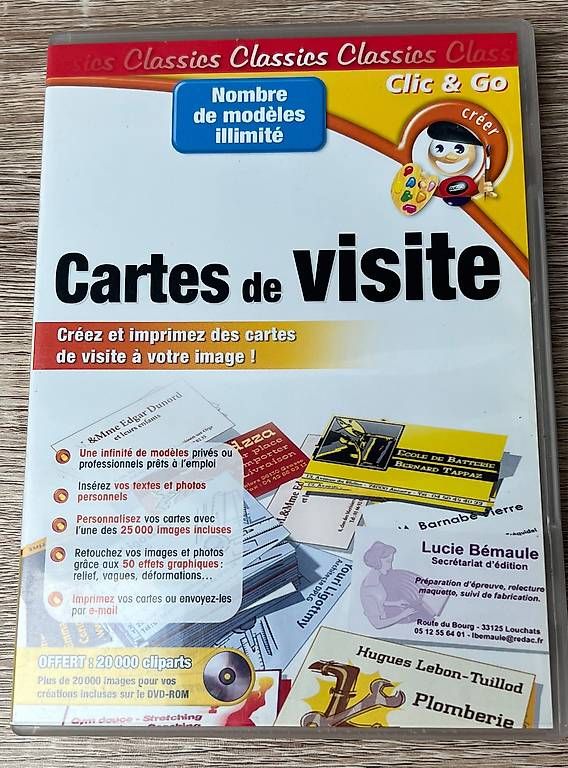 Libri: Model CD pour faire des cartes de visites  – Usato da Essertines-Rolle venduto da flo_y6p8
