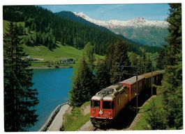 Komposition der Rhätischen Bahn am Davosersee