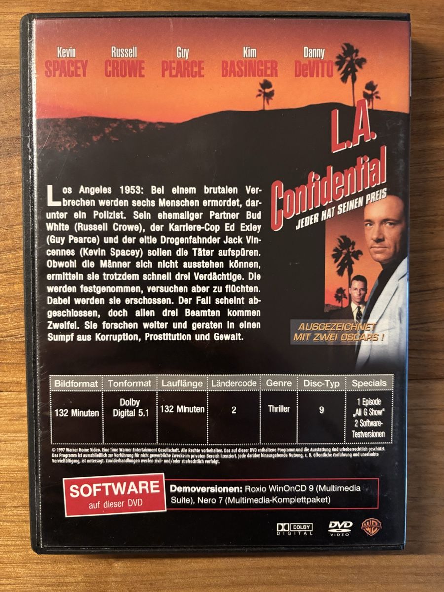 Tutti i DVDs: DVD L.A. Confidential – Usato da Belp venduto da brb66 1