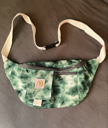 Bauchtasche McDonald's grün batik neu 