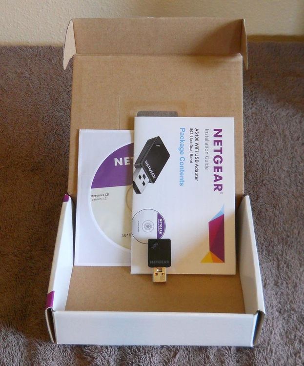 Fabrikneuer USB Wireless Adapter Netgear A6100 (AC600) (Neu und ...