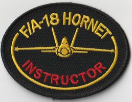 F/A-18 HORNET INSTRUCTOR Stoff mit Klett