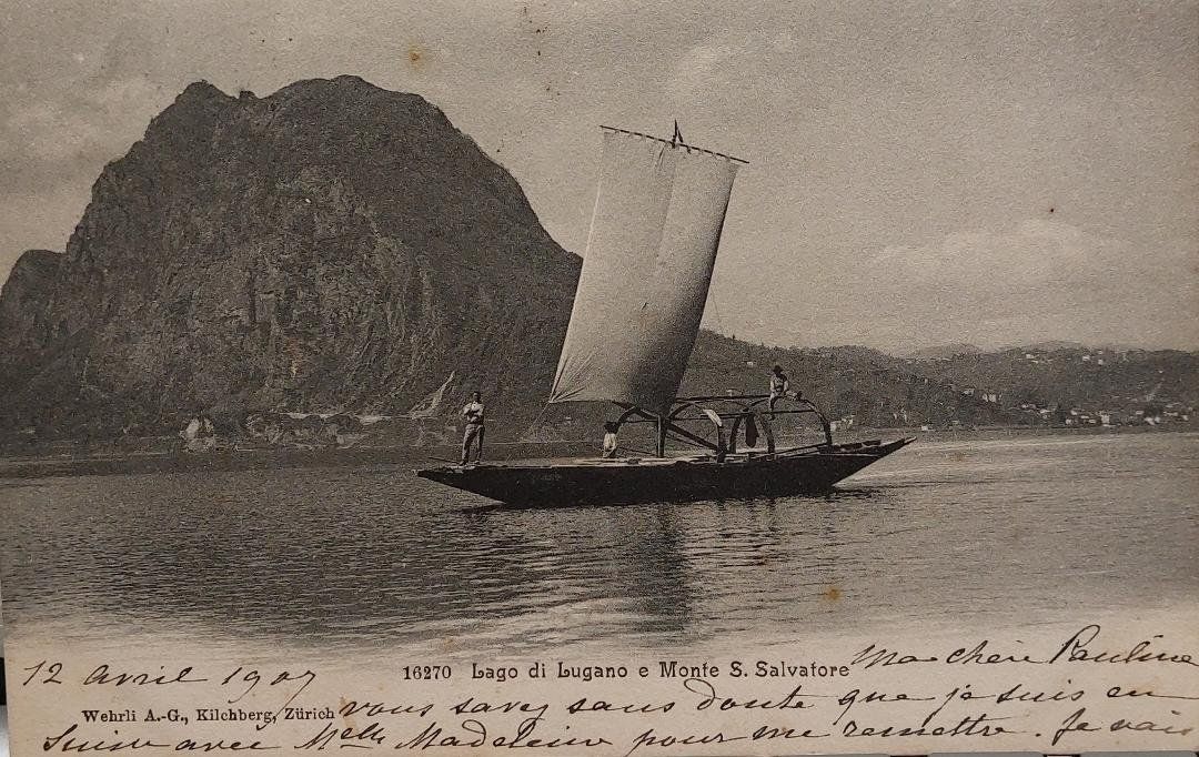 Cartes postales: LUGANO Lago e Monte San Salvatore - 1907 – D'occasion à Delémont par Domdom1