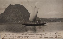 LUGANO Lago e Monte San Salvatore - 1907