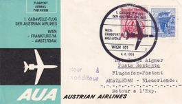 Erstflug AUA Caravelle Wien - Amsterdam 1964