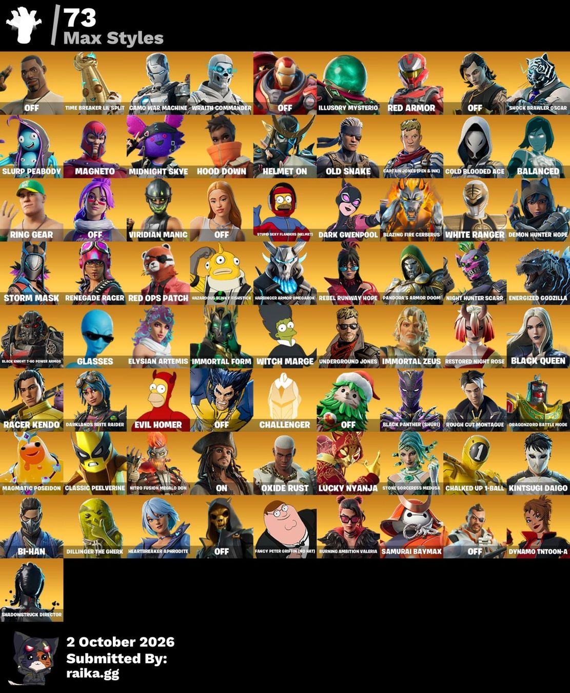 Giochi: Stacked Fortnite Account – Nuovo (secondo la descrizione) da Wangs venduto da Alili1000 5