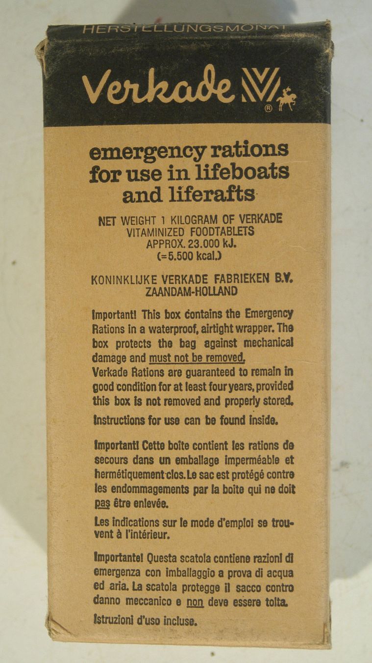Lebensmittel & Spezialitäten: Ernährung  Notration Verkade ca. 1980 – Gebraucht aus Herisau von Wisen