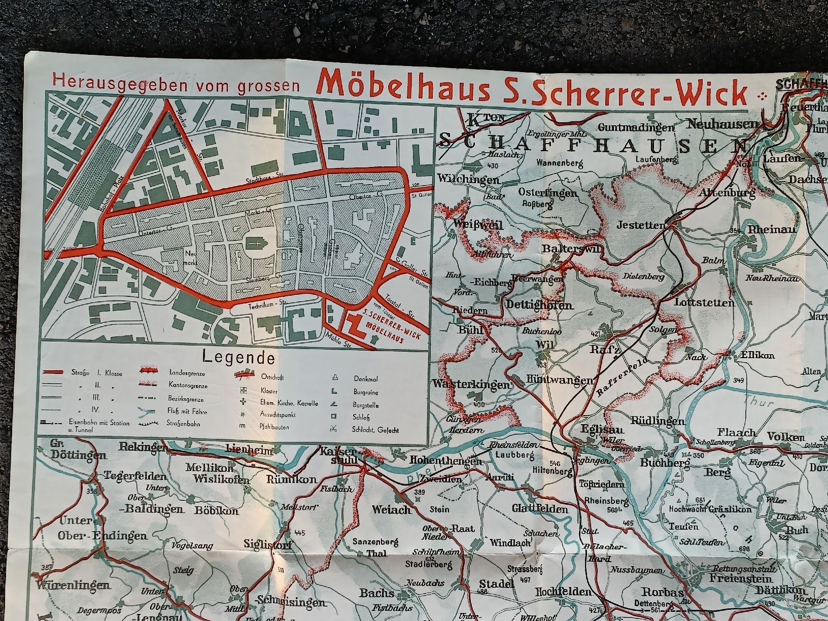 Dokumente: Werbe Prospekt Plan Winterthur - Möbelhaus Scherrer - Wick  – Gebraucht aus Brugg AG von Ente015 2
