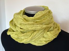 Colora Schal, 100% Seide, Hellgrün, NEU