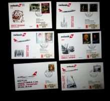 LIECHTENSTEIN POSTE AÉRIENNE 6 VOLS SWISSAIR  1982-83 / U167
