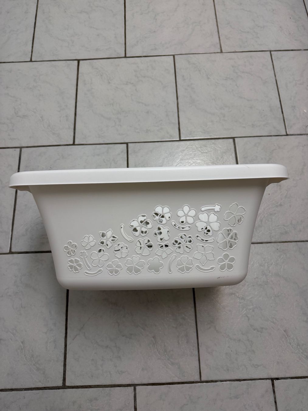 Rotho Cesti per biancheria: Rotho Wäschekorb Flowers Grau 25 l – Usato da Kloten venduto da canela9 1