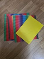 Bastelmaterial: Wellkarton, verschiedene Farben
