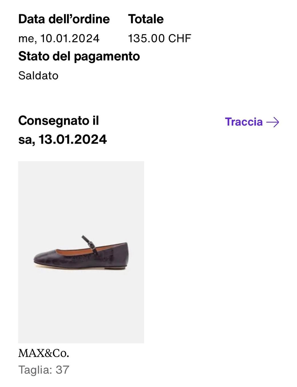 Scarpe da donna: Max&Co. Purple Leather Flats - Size 37 – Nuovo (secondo la descrizione) da Lausanne venduto da jai_h2mz 5