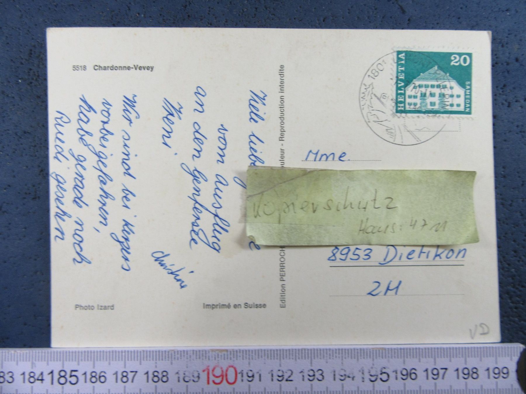 Cartoline postali: CHARDONNE-VEVEY VD AK 1970 – Usato da Ettingen venduto da Hausi4711 1