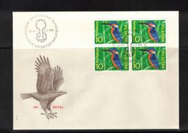 1966 FDC 4er Eisvogel  aus ABO