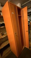 Garderobe Schrank orange Metall 2 Türen Höhe 175cm Breite 60