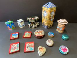 15 Diverse Vintage Blechdose