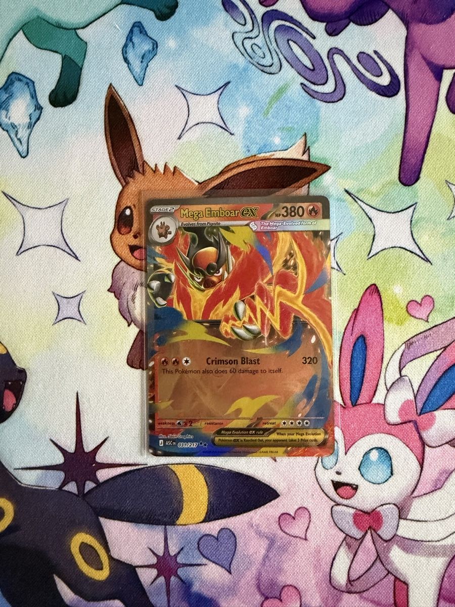 Pokémon Carte collezionabili: Pokemon Mega Emboar EX 031/217 ASC  – Usato da Grindelwald venduto da TSG-G-Town