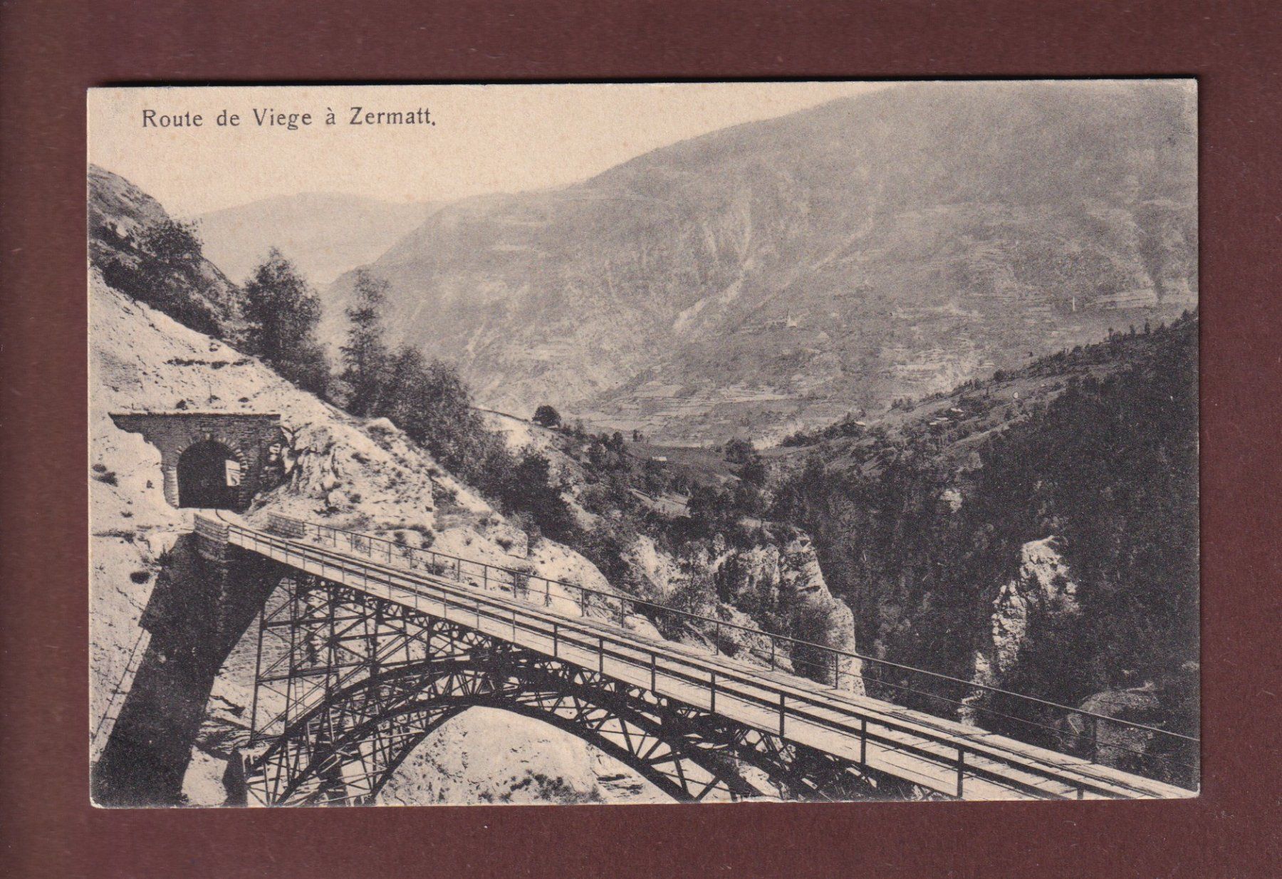 Ansichtskarten: Route de VIEGE à ZERMATT – Gebraucht aus Pully von nicecards-shop
