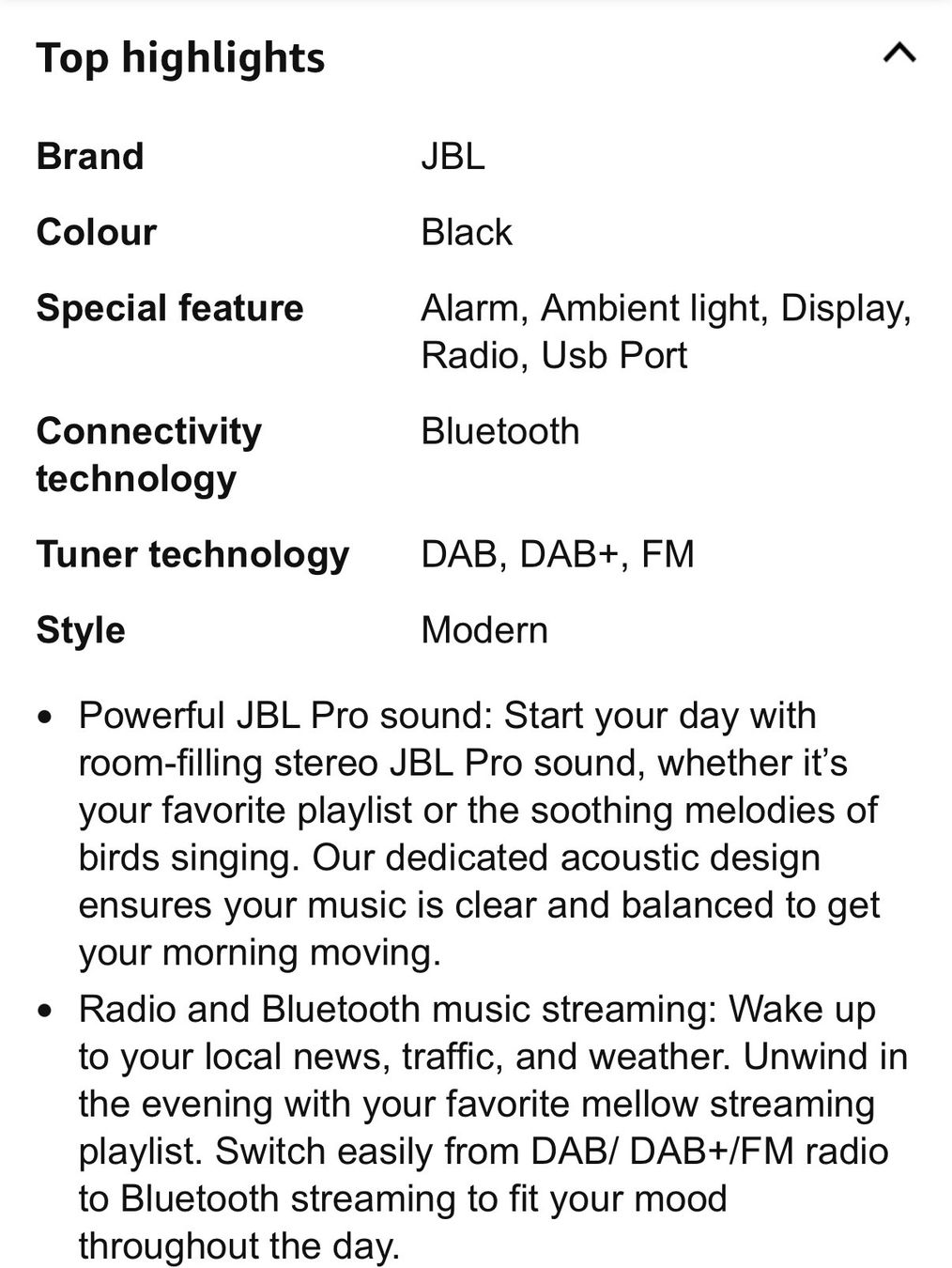 Radio: JBL Radio Horizon 3 DAB – Usato da Zug venduto da Karamojo 6