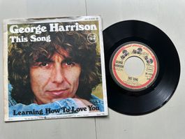 GEORGE HARRISON BEATLES tolle Single This song Kult Top