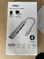 USB-C Hub 4-Port  USB 2.0 Adapter  Neu
