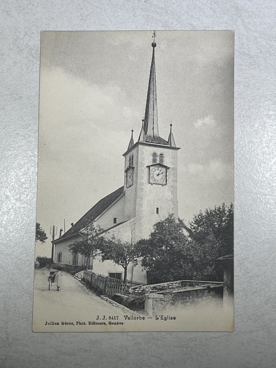 Cartoline postali: Vallorbe - L'Eglise, – Usato da Strengelbach venduto da Aschatan5