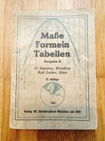 Masse, Formeln, Tabellen Ausgabe A 1955, Vintage