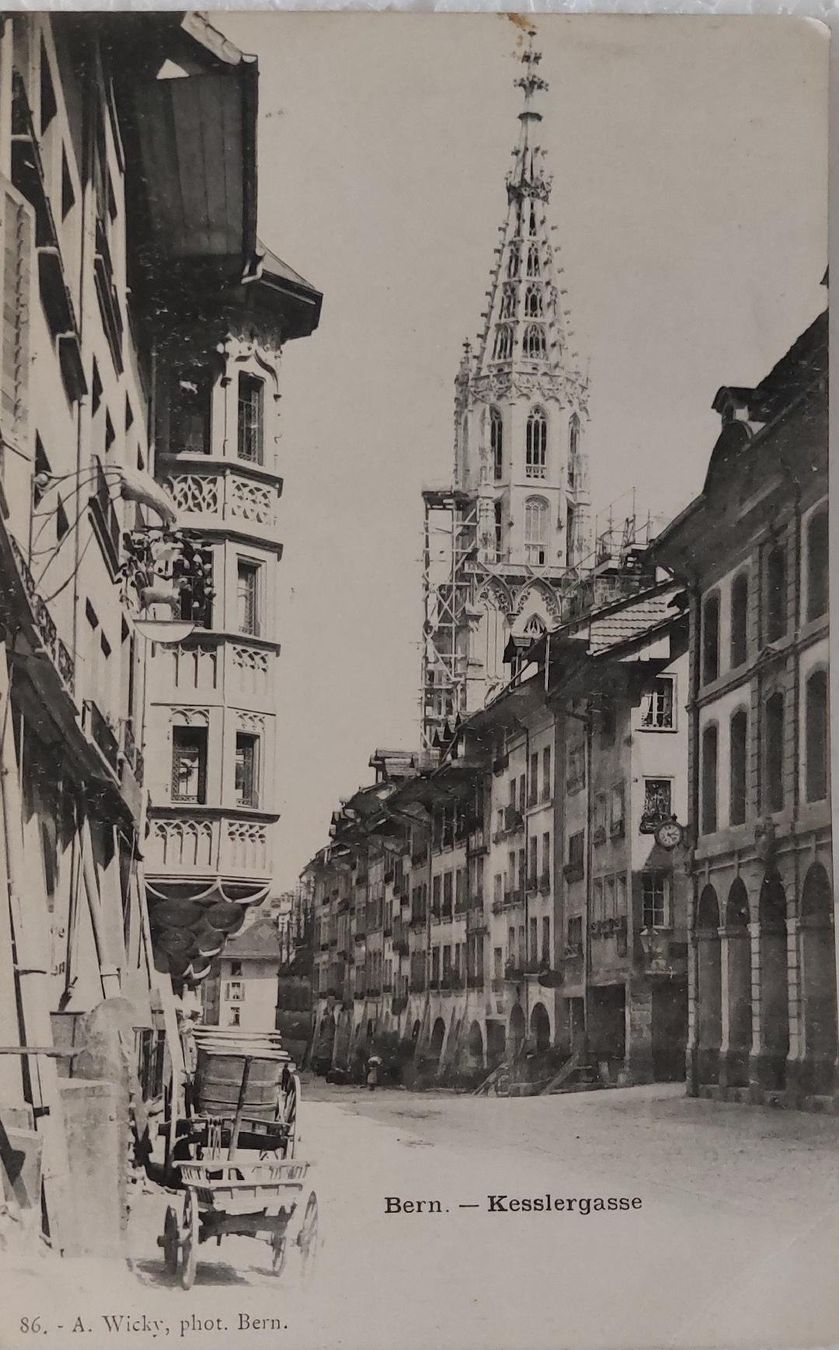 Ansichtskarten: BERN - Kesslergasse – Gebraucht aus Delémont von Domdom1