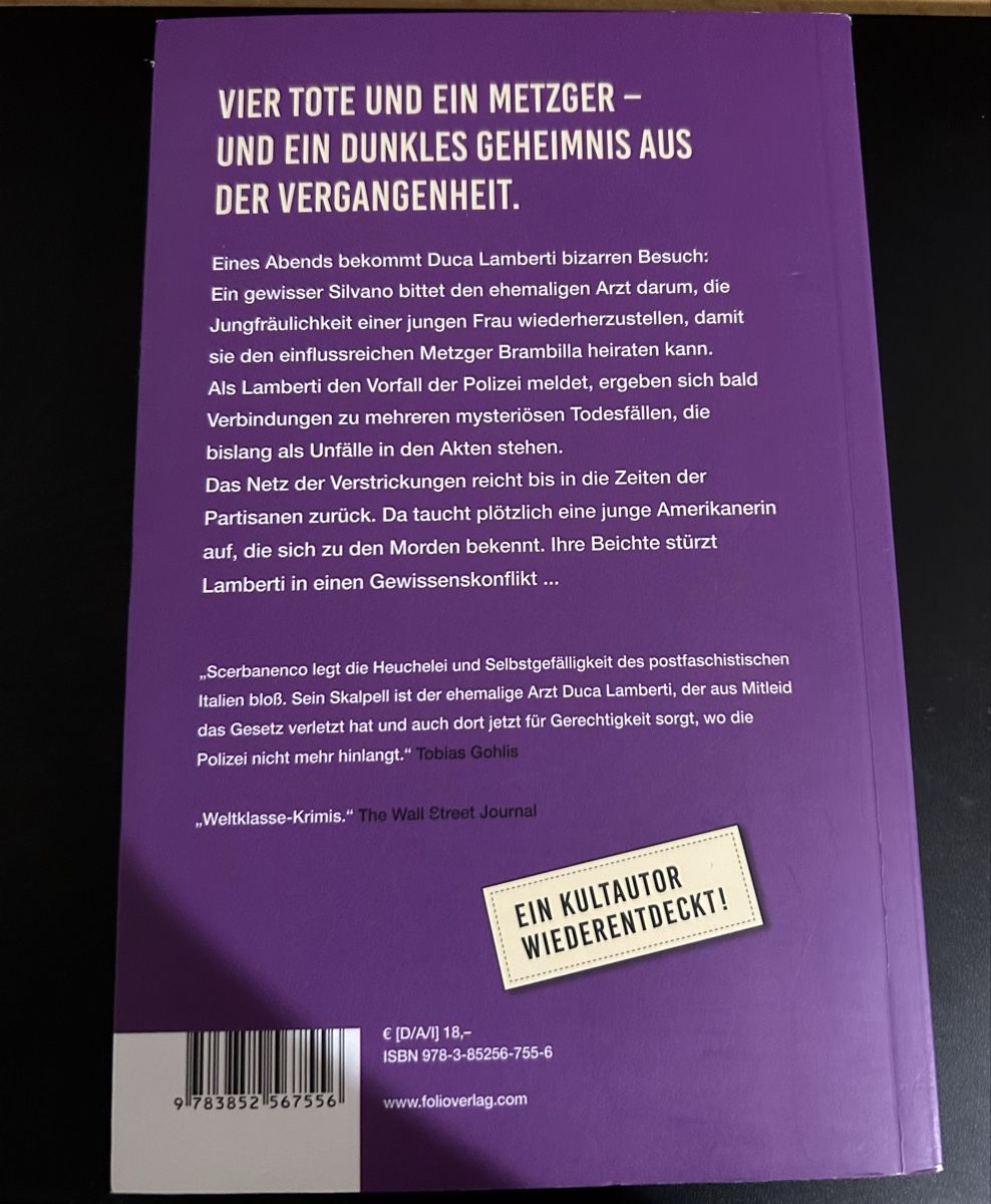 Libri: Die Verratenen - Giorgio Scerbanenco – Nuovo (secondo la descrizione) da Zürich venduto da lax_86sj 1